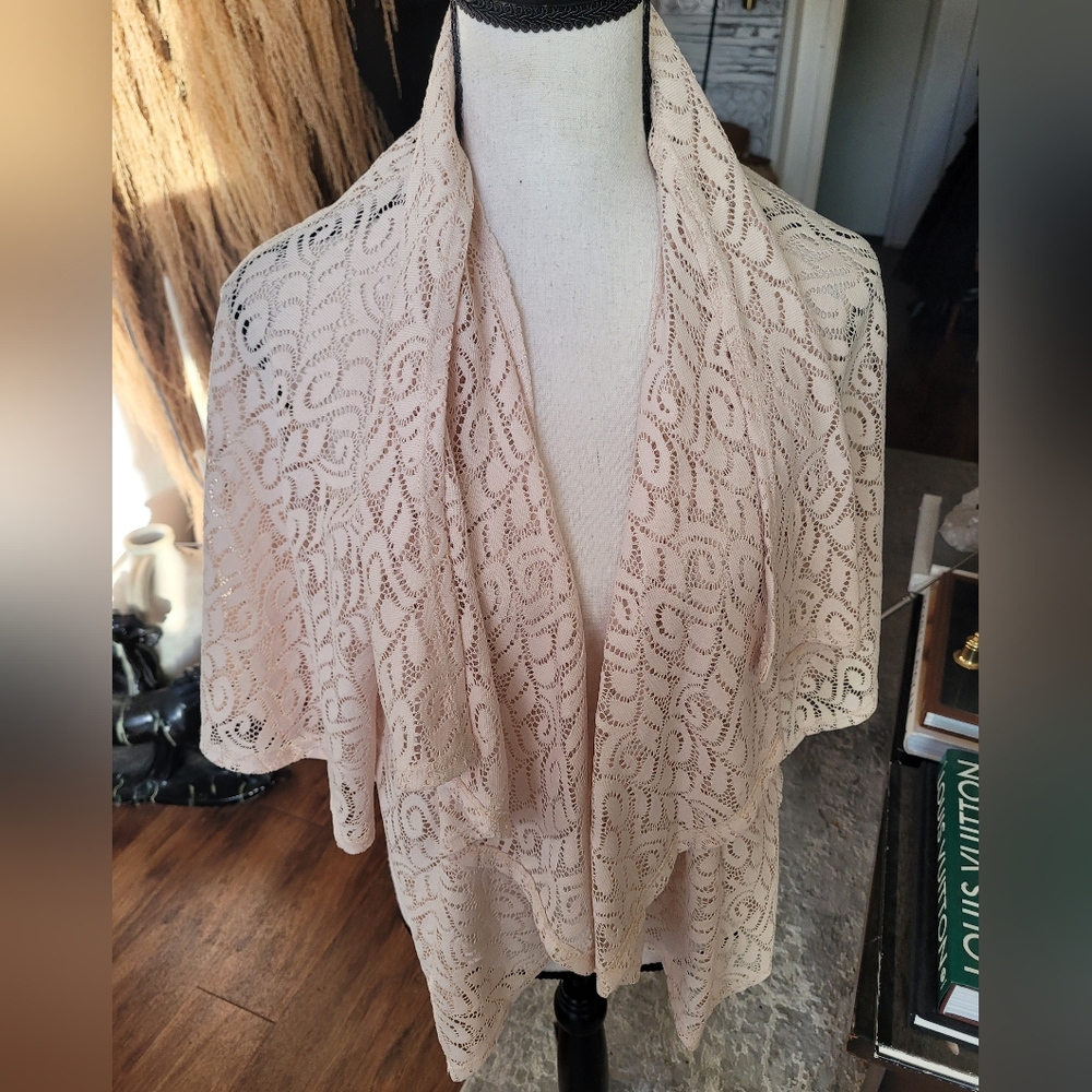 Chenault Lace Women Shrug - Cream